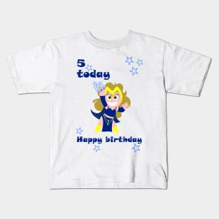 Galaxy girl age 5 Kids T-Shirt
